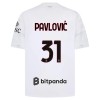 Oficiální Fotbalový Dres AC Milán Pavlovic 31 Hostující 2026-27 pro Muži Oficiální Fotbalový Dres AC Milán Pavlovic 31 Hostující 2026-27 pro Muži
