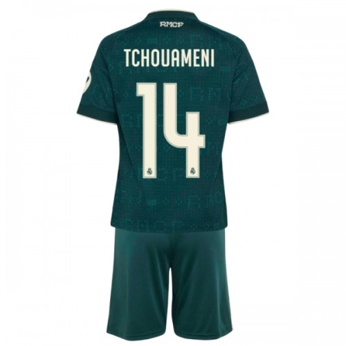 Oficiální Fotbalový Dres Real Madrid Tchouameni 14 Hostující 2026-27 pro Děti Oficiální Fotbalový Dres Real Madrid Tchouameni 14 Hostující 2026-27 pro Děti