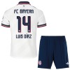Oficiální Fotbalový Dres FC Bayern Mnichov Luis Diaz 14 Hostující 2026-27 pro Děti Oficiální Fotbalový Dres FC Bayern Mnichov Luis Diaz 14 Hostující 2026-27 pro Děti