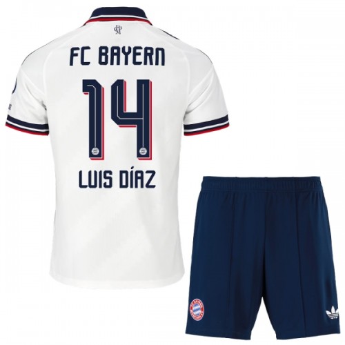 Oficiální Fotbalový Dres FC Bayern Mnichov Luis Diaz 14 Hostující 2026-27 pro Děti Oficiální Fotbalový Dres FC Bayern Mnichov Luis Diaz 14 Hostující 2026-27 pro Děti