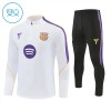 Tréninkový Mikina Barcelona Čtvrt Zip 2026-27 Bílá pro Děti Tréninkový Mikina Barcelona Čtvrt Zip 2026-27 Bílá pro Děti