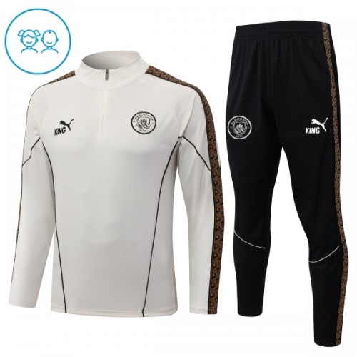 Tréninkový Mikina Manchester City Čtvrt Zip 2026-27 Šedá pro Děti Tréninkový Mikina Manchester City Čtvrt Zip 2026-27 Šedá pro Děti