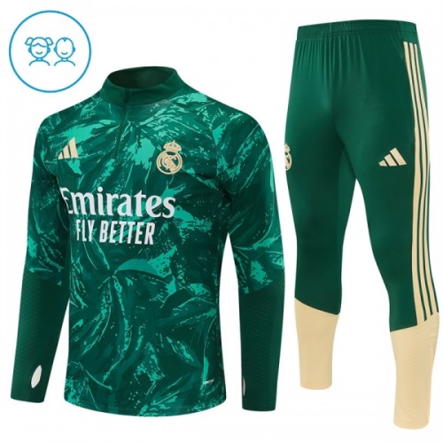 Tréninkový Mikina Real Madrid Čtvrt Zip 2026-27 Zelená pro Děti Tréninkový Mikina Real Madrid Čtvrt Zip 2026-27 Zelená pro Děti