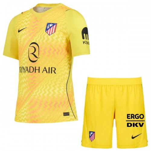 Oficiální Fotbalový Dres Brankářské Atlético Madrid 2026-27 Žlutá pro Děti Oficiální Fotbalový Dres Brankářské Atlético Madrid 2026-27 Žlutá pro Děti