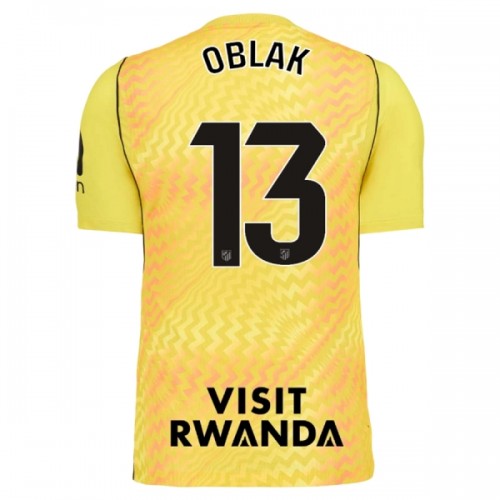 Oficiální Fotbalový Dres Brankářské Atlético Madrid Oblak 13 2026-27 Žlutá pro Muži Oficiální Fotbalový Dres Brankářské Atlético Madrid Oblak 13 2026-27 Žlutá pro Muži