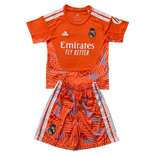 Oficiální Fotbalový Dres Brankářské Real Madrid 2026-27 Oranžový pro Děti Oficiální Fotbalový Dres Brankářské Real Madrid 2026-27 Oranžový pro Děti