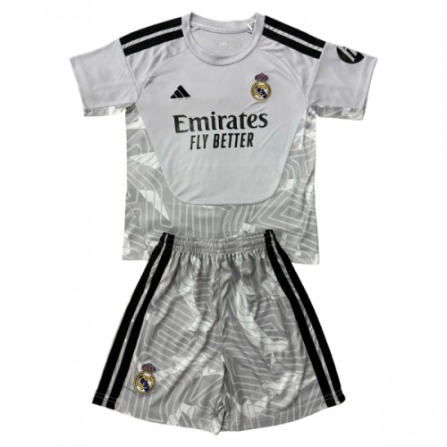 Oficiální Fotbalový Dres Brankářské Real Madrid 2026-27 Šedá pro Děti Oficiální Fotbalový Dres Brankářské Real Madrid 2026-27 Šedá pro Děti